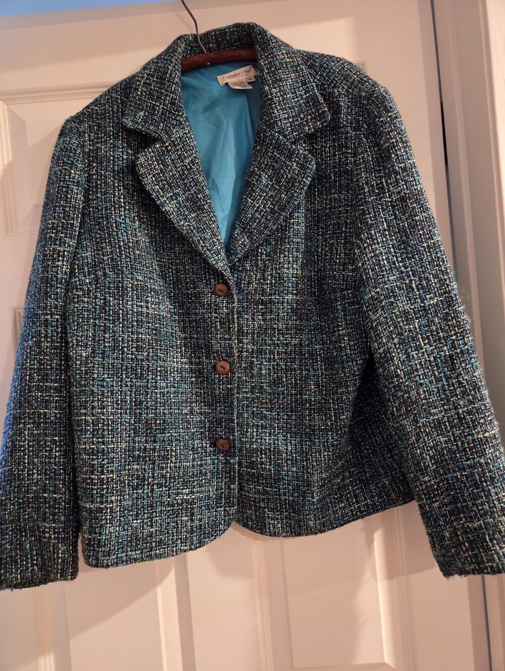 Coldwater Creek Classic Tweed Women's Jacket Size XL Excellent